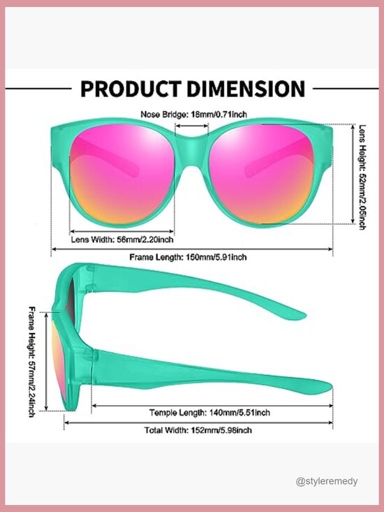 Polarized Fit Over Glasses Sunglasses with TR90 Frame and UV400 Protection main image 6
